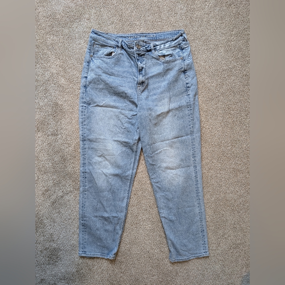 American Eagle Outfitters Light Blue Straight Leg Jeans